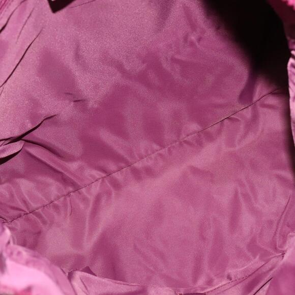 GUCCI GG Canvas Guccissima Hand Bag Nylon Pink Silver - Picture 16 of 16